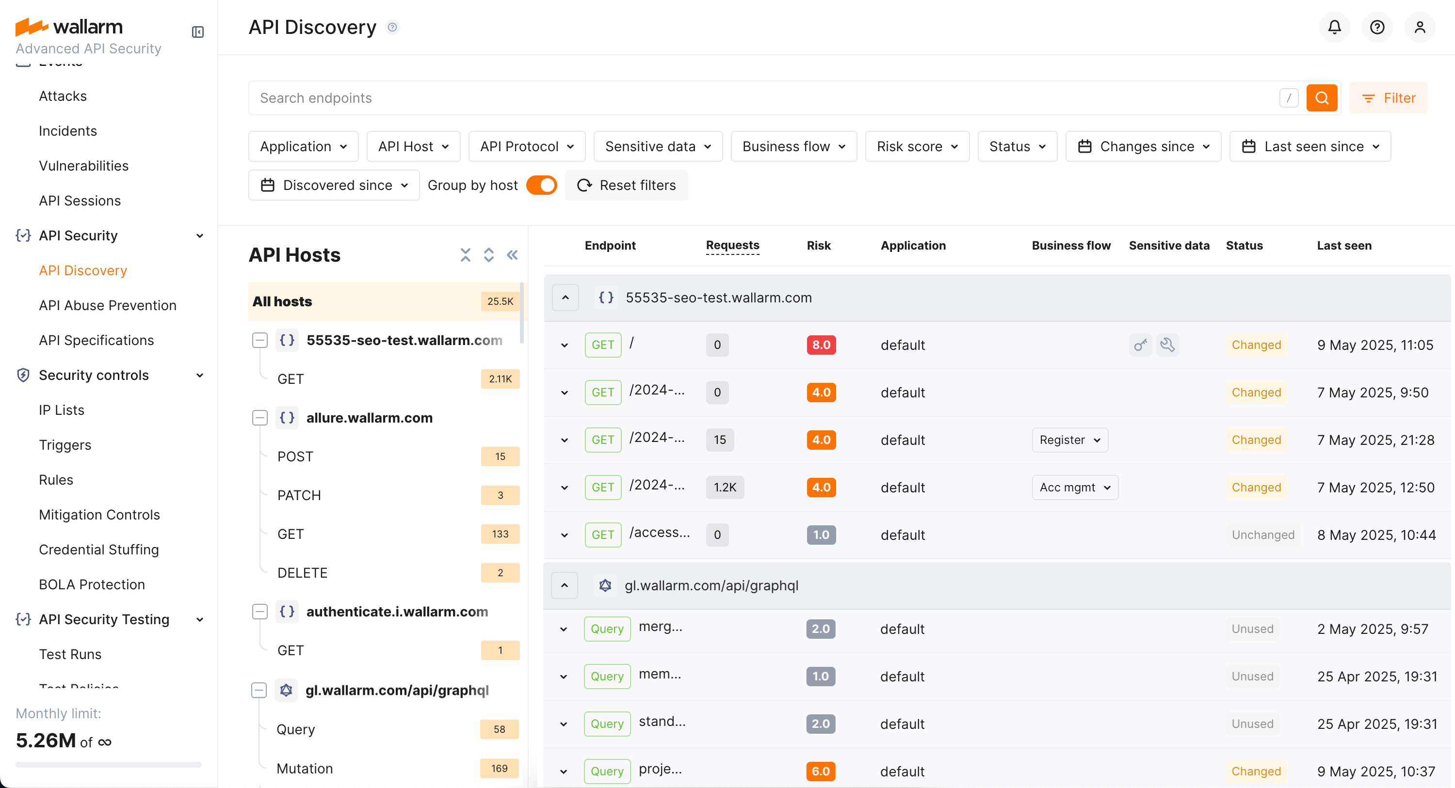 API Discovery - built API inventory